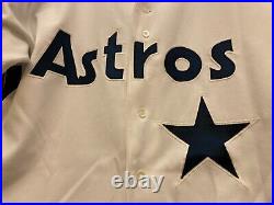 Juan Agosto 1993 Game Used Houston Astros Rainbow Shoulder Jersey