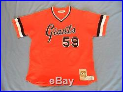 Juan Porky Lopez 1999 San Francisco Giants 1978 style TBTC game used jersey