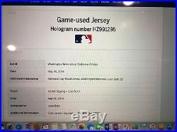 Juan Soto Game Used Jersey Signed Inscribed Rookie Yr 2018 Mlb Holo 1/1 Rarist