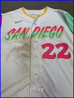 Juan Soto San Diego Padres Game Used Worn Jersey City Connect MLB Auth 2023