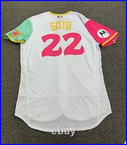 Juan Soto San Diego Padres Game Used Worn Jersey City Connect MLB Auth 2023