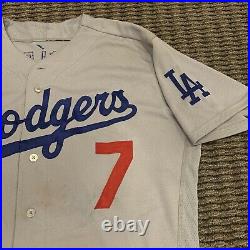 Julio Urias Los Angeles Dodgers Game Used Worn Jersey 1st Win 2020 MLB Auth