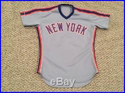 KEITH MILLER sz 42 #25 1992 New York Mets Game Used jersey road gray Rawlings