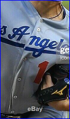 KENTA MAEDA GAME USED WORN DODGERS JERSEY 19 MLB AUTH 2 Games Win NEWK 36 Patch