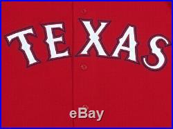 KINER-FALEFA size 46 #9 2018 Texas Rangers game used jersey alt red MLB HOLO