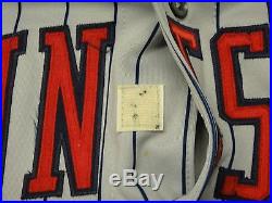KIRBY PUCKETT 1991 GAME USED MINNESOTA TWINS UNIFORM GREY FLANNEL AUTHENTICATED