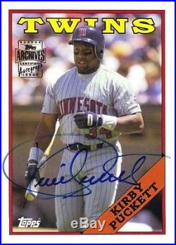 Kirby Puckett 2003 Topps All-time Fan Favorites Autograph Auto Very Rare