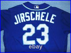 Kansas City Royals 2018 Game Used Coach Mike Jirschele Jersey Size 50