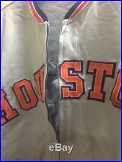 Ken Forsch 1972 Game Worn Used Houston Astros Jersey Rare White Patch Angels