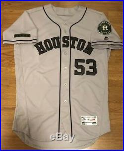 Ken Giles 2018 Game Used Worn Houston Astros Memorial Day Road Jersey MLB Auth