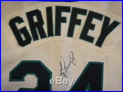 Ken Griffey Jr. 1999 Game Used Mariners Uniform Grey Flannel Authentic Jersey