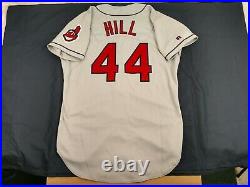 Ken Hill 1995 Cleveland Indians #44 Game Used Road Grey Jersey (With COA)