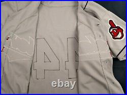 Ken Hill 1995 Cleveland Indians #44 Game Used Road Grey Jersey (With COA)