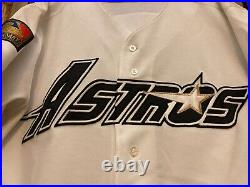 Kevin Bass 1994 Houston Astros Game Used White Jersey