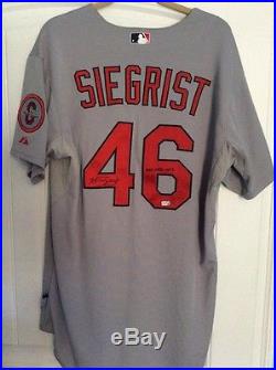 Kevin Siegrist Game Used Worn Autographed 2013 Cardinals NLCS Jersey MLB Holo