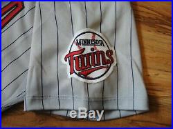 Kirby Puckett Game Used Worn 1995 Minnesota Twins Jersey Grey Flannel Letter