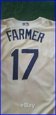Klye Farmer 2018 Los Angeles Dodgers Team Issued Jersey Game Worn Used MLB