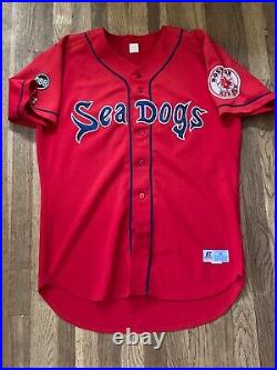 Kolbrin Vitek Game Used Portland Sea Dogs Red Alternate Jersey Red Sox
