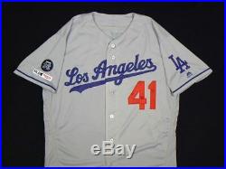 Kyle Garlick Los Angeles Dodgers Game Worn Used 2019 Jersey MLB Authentic