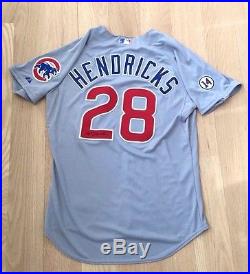 Kyle Hendricks Auto 2015 Game Issued Used Worn Chicago Cubs Jersey Mlb Hologram