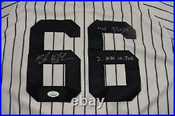 Kyle Higashioka Autographed Game Used White Yankees Jersey 9/21/19 (JSA/MLB)