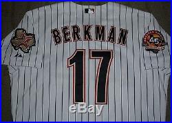 Lance Berkman Houston Astros Game Used Worn'10 Jersey Cardinals Rangers Yankees