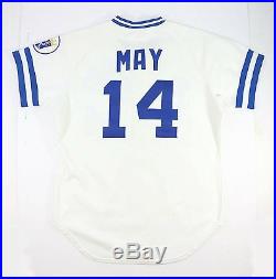 Lee May 1984 Kansas City Royals Game Worn Used Wilson Home Jersey