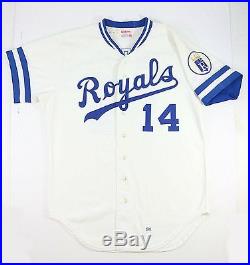 Lee May 1984 Kansas City Royals Game Worn Used Wilson Home Jersey