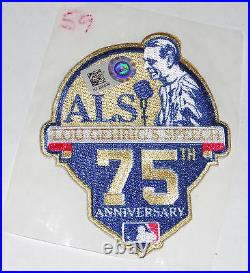 LOU GEHRIG NY ALS SPEECH 75th ANNIVERSARY GAME USED DARNELL COLES JERSEY PATCH
