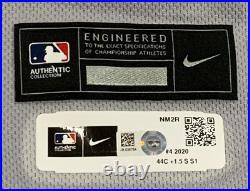 LOWRIE size 44 #4 2020 New York Mets game jersey road gray issued NIKE MLB