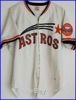 Larry Dierker 1973 Astros Shooting Star game worn used home jersey, Heritage LOA