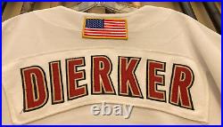 Larry Dierker 2001 Houston Astros Game Used White Home Jersey US Flag Patch