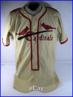 Late 1940's St Louis Cardinals #5 Minor League Game Used Baseball Jersey