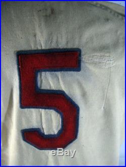 Late 1940's St Louis Cardinals #5 Minor League Game Used Baseball Jersey