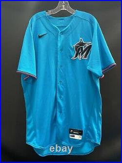 Leibrandt #47 Miami Marlins Game Used Stitched Authentic Jersey Spring Training
