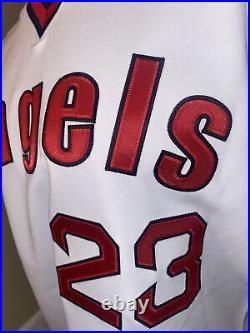 Los Angeles Angels Brendan Ryan 2016 Team Issued Majestic Throwback Jersey Sz 44