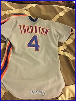 Lou Thornton Game New York Mets 1989 Jersey