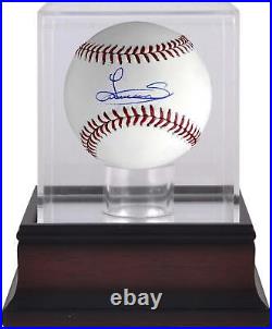 Luis Severino New York Yankees Signd Baseball and Mahogany Baseball Display Case