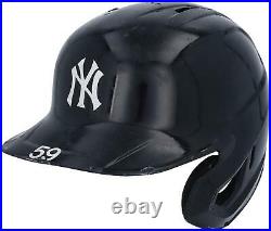Luke Voit New York Yankees PU #59 Navy Batting Helmet from the 2021 MLB Season