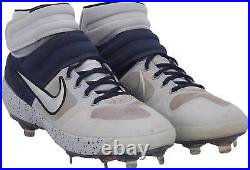 Luke Voit Yankees GU Gray and Navy Nike Cleats from the 2020 MLB Season-Size 13