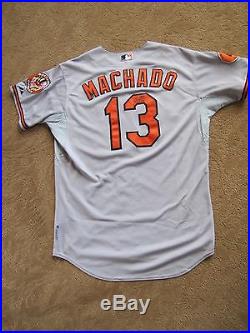 MANNY MACHADO AUTO/SIGNED GAME USED JERSEY GIVEN TO MARIANO RIVERA STEINER
