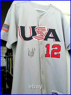 MARK REYNOLDS #12 TEAM U. S. A. 2006 GAME JERSEY COPABE Olympic Quals in Havana