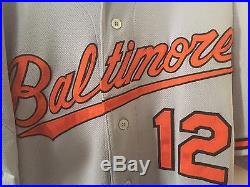 Mark Reynolds Game Used Worn 2012 Baltimore Orioles Jersey