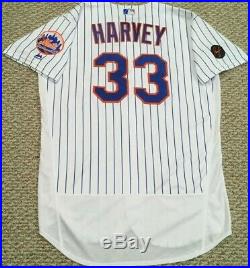 MATT HARVEY #33 2018 New York Mets game used jersey FINAL MET JERSEY MLB HOLO