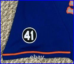 MEULENS size 50 #58 2020 New York Mets game jersey issued road blue SEAVER MLB