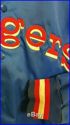 MICKEY RIVERS Texas Rangers Game Used Worn Jacket jersey