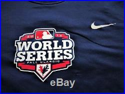 MIGUEL CABRERA Detroit Tigers GAME USED 2012 WORLD SERIES Pull Over Sweatshirt