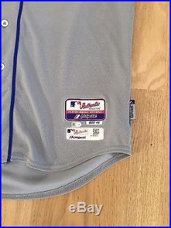MIGUEL MONTERO GAME USED WORN ISSUED CHICAGO CUBS ALT JERSEY 2015 MLB HOLOGRAM