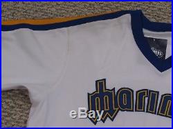 MIKE HAMPTON size 46 2017 Seattle Mariners TBTC 1977 GAME USED Jersey WORN MLB