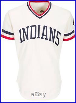 MIKE HARGROVE 1979 CLEVELAND INDIANS GAME USED WORN HOME JERSEY VINATGE With PATCH